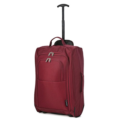 Wine 55cm Designer Handbags Set – 5 Cities