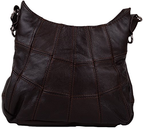 Trendy Leather Handbag in Black, Brown, Tan, Red