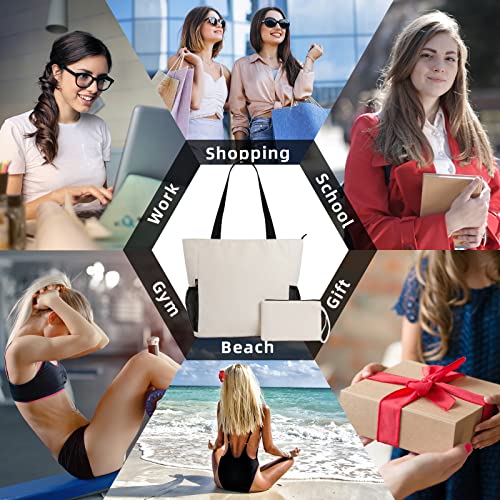 Large Floral Tote Bag, Waterproof Shoulder Handbag