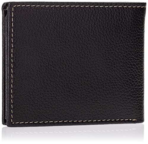Timberland Black Leather Wallet with Attached Flip Pocket
