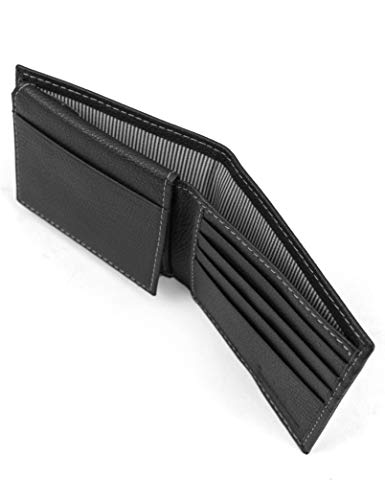 Timberland Black Leather Wallet with Attached Flip Pocket