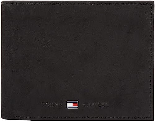 Tommy Hilfiger Men Black Johnson Wallet with Coin Compartment