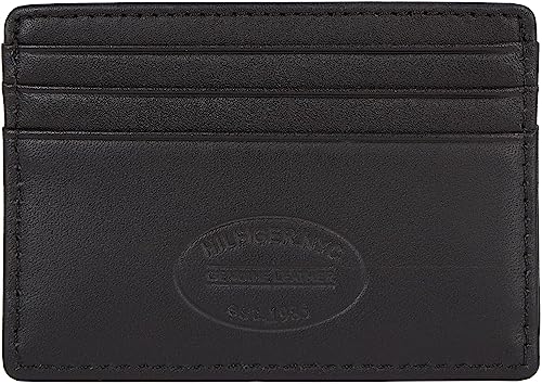 Tommy Hilfiger Men's Black Leather Eton Wallet