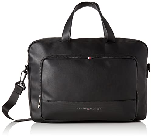Tommy Hilfiger Men's Essential Slim Computer Bag - Black