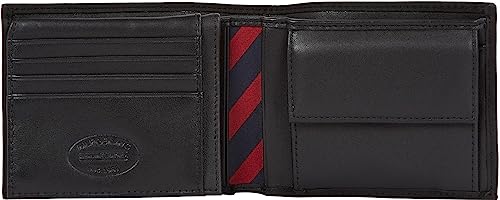 Tommy Hilfiger Men Black Johnson Wallet with Coin Compartment