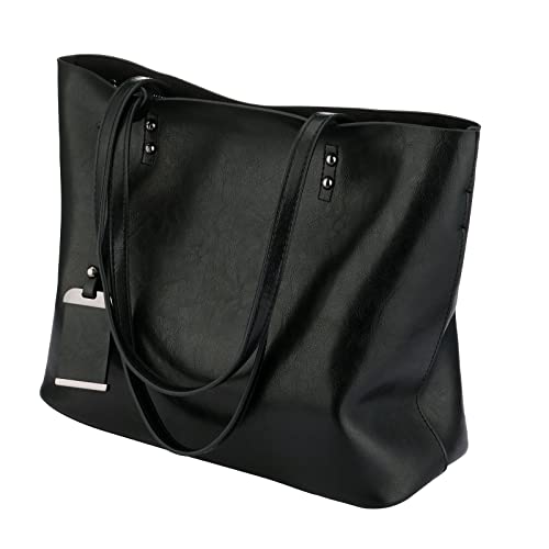 Womens Soft Leather Handbags - Large Retro Vintage Tote