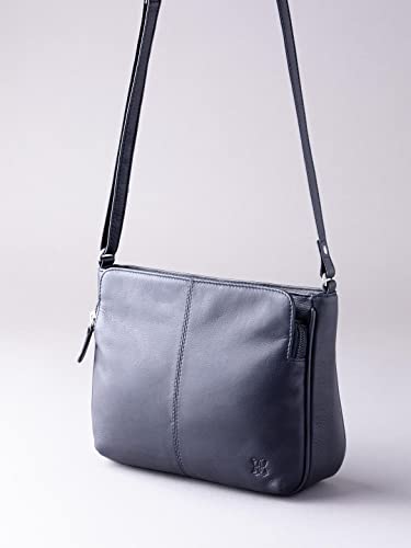 Stylish Ambleside Navy Leather Cross Body Bag
