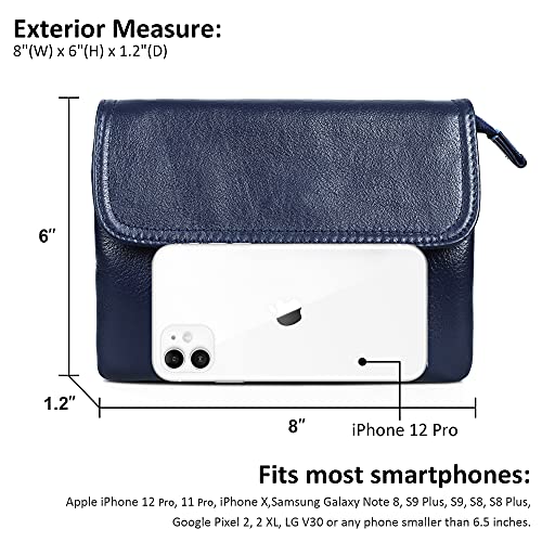 Stylish Genuine Leather Crossbody Phone Bag for Women