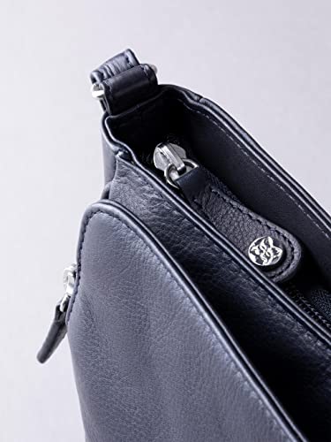 Stylish Ambleside Navy Leather Cross Body Bag