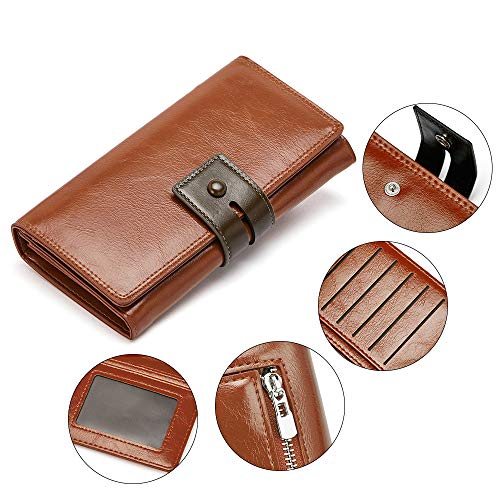Botimmy Women's Leather Purse - Brown