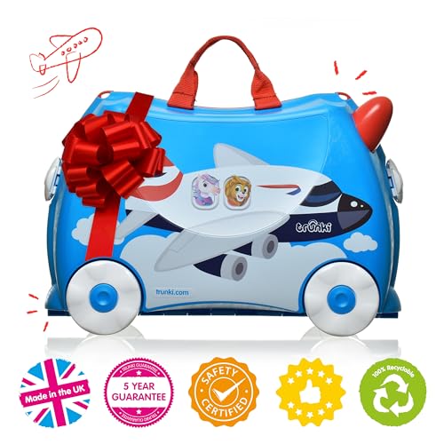 Trunki Kids Ride-On Hand Luggage Suitcase: Amelia (Blue)