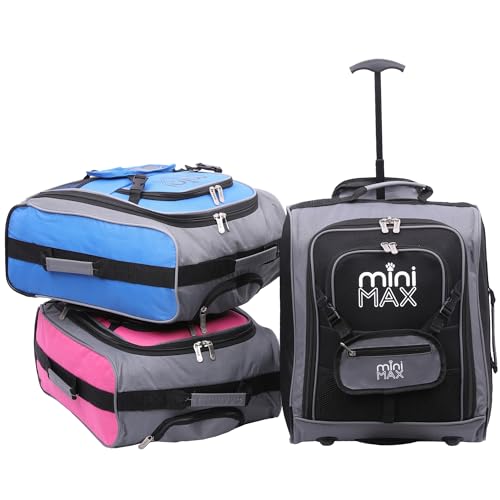 Blue MiniMax Travel Trolley Case for Toys and Dolls