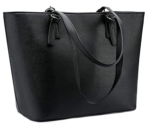 WEDMAY Black Designer Tote Bag for Women
