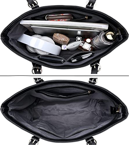 WEDMAY Black Designer Tote Bag for Women