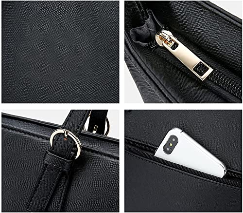 WEDMAY Black Designer Tote Bag for Women