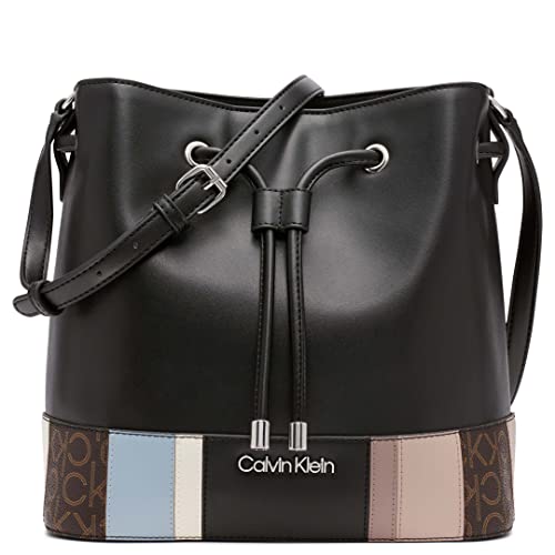 Calvin Klein Gabrianna Bucket Shoulder Bag - Black Multi