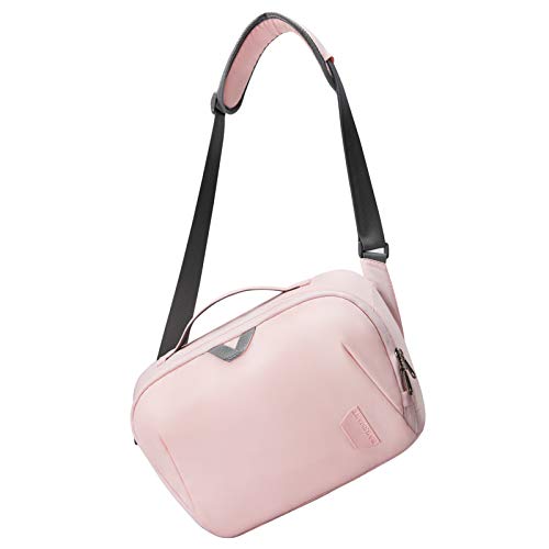 Pink Anti-Theft Crossbody DSLR Camera Bag