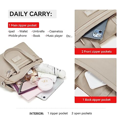 Botimmy Waterproof Nylon Crossbody Tote Bag for Women