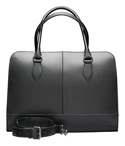 Elegant Crocodile Print Leather Laptop Handbag for Women