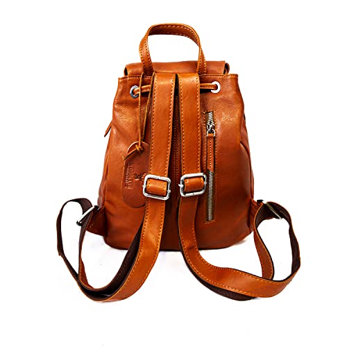 Woodland Leathers Women's Anti-Theft Leather Backpack