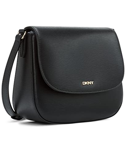 DKNY Bryant Saddle Bag: Black/Gold, Small