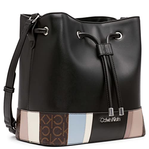 Calvin Klein Gabrianna Bucket Shoulder Bag - Black Multi