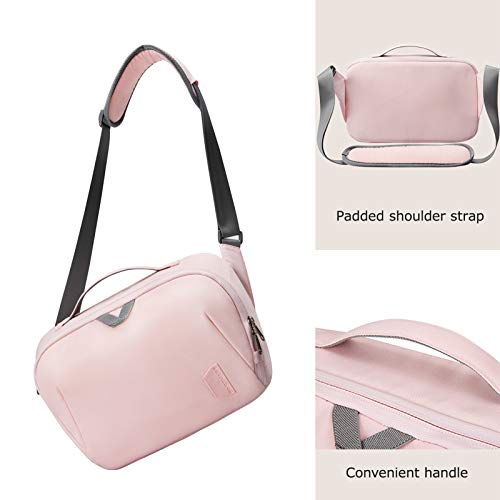 Pink Anti-Theft Crossbody DSLR Camera Bag