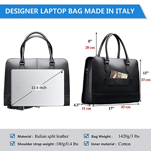 Elegant Crocodile Print Leather Laptop Handbag for Women