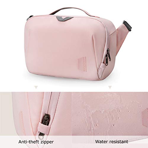 Pink Anti-Theft Crossbody DSLR Camera Bag