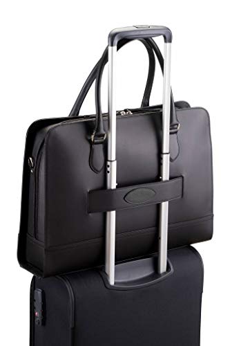 Elegant Crocodile Print Leather Laptop Handbag for Women