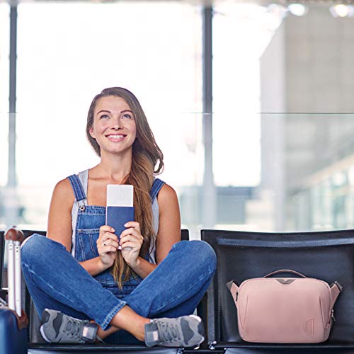 Pink Anti-Theft Crossbody DSLR Camera Bag