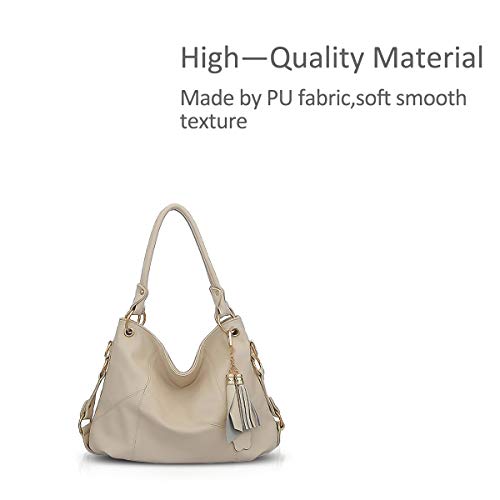 NICOLE & DORIS Large Capacity Leather Hobo Bag