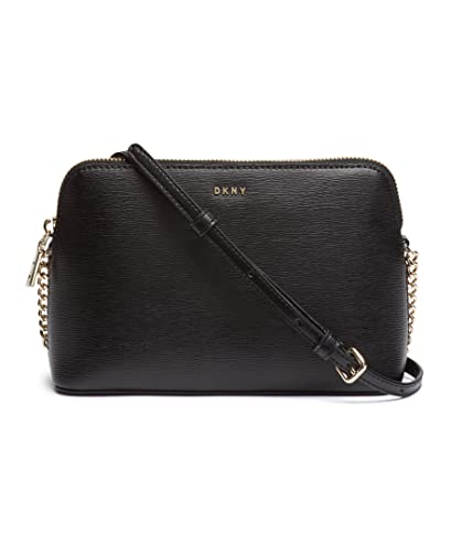 DKNY Crossbody Handbag: Elegant Black Gold Design