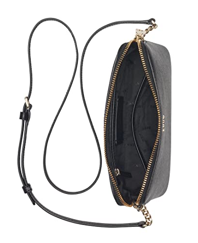 DKNY Crossbody Handbag: Elegant Black Gold Design