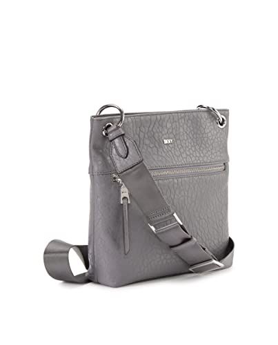 DKNY Women's Medium Cross Body Handbag, Light Charcoal