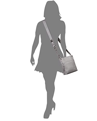 DKNY Women's Medium Cross Body Handbag, Light Charcoal