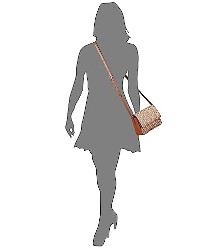 DKNY Women's Bryant-md Flap Xbody Crossbody, Chino Caramel, One Size