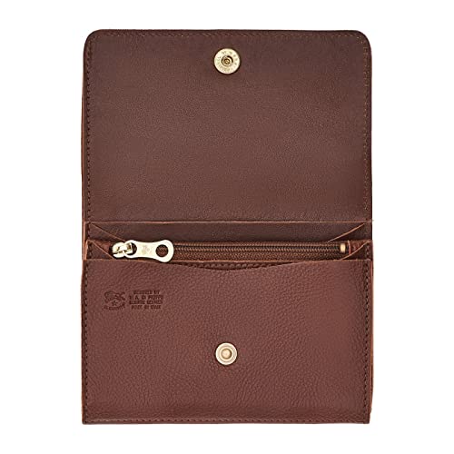 IL BISONTE Italian Cowhide Leather Wallet (Brown)