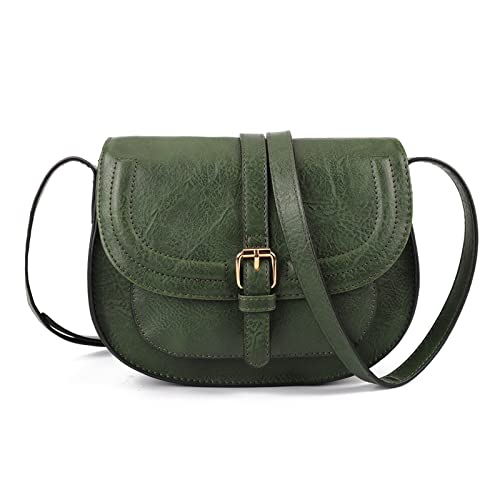 AFKOMST Small Vintage Saddle Crossbody Bag