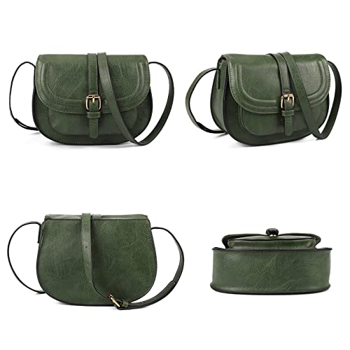 AFKOMST Small Vintage Saddle Crossbody Bag