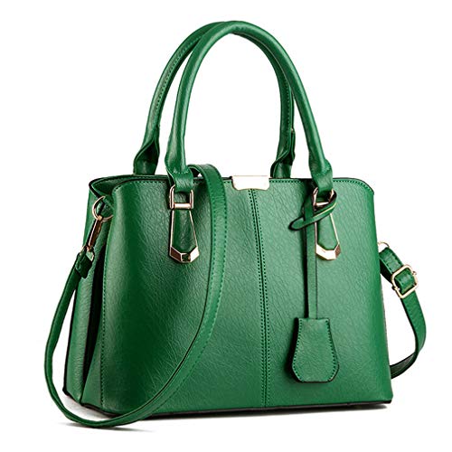 Fashion Women's Green PU Leather Handbag