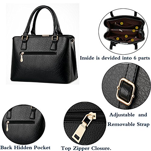 Green Designer Satchel Tote Bag with Top Handle