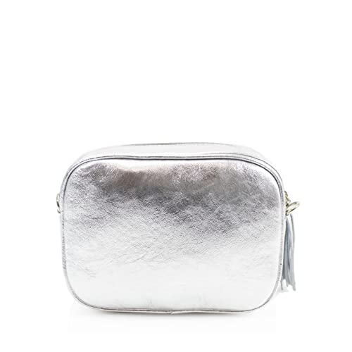 Quilted Leather Crossbody Bag with Tassel - Fushionable!