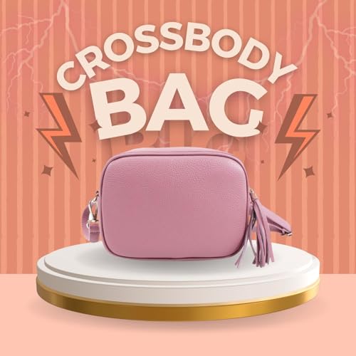 Quilted Leather Crossbody Bag with Tassel - Fushionable!