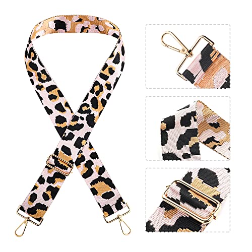 Leopard Print Wide Shoulder Strap for Handbags