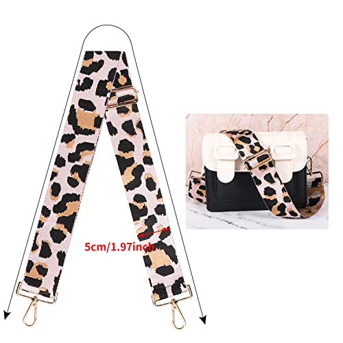 Leopard Print Wide Shoulder Strap for Handbags