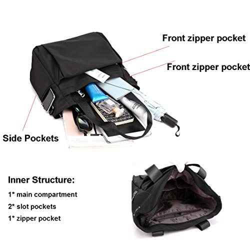 YANAIER Casual Waterproof Nylon Shoulder Bag for Women