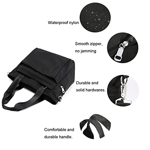YANAIER Casual Waterproof Nylon Shoulder Bag for Women