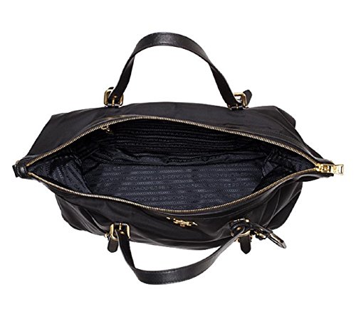 Prada Black Nylon Damen Einkaufstasche - 1BG253 Tesutto