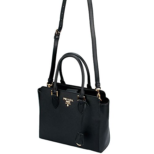 Prada Saffiano Leather Shoulder Tote Handbag for Women